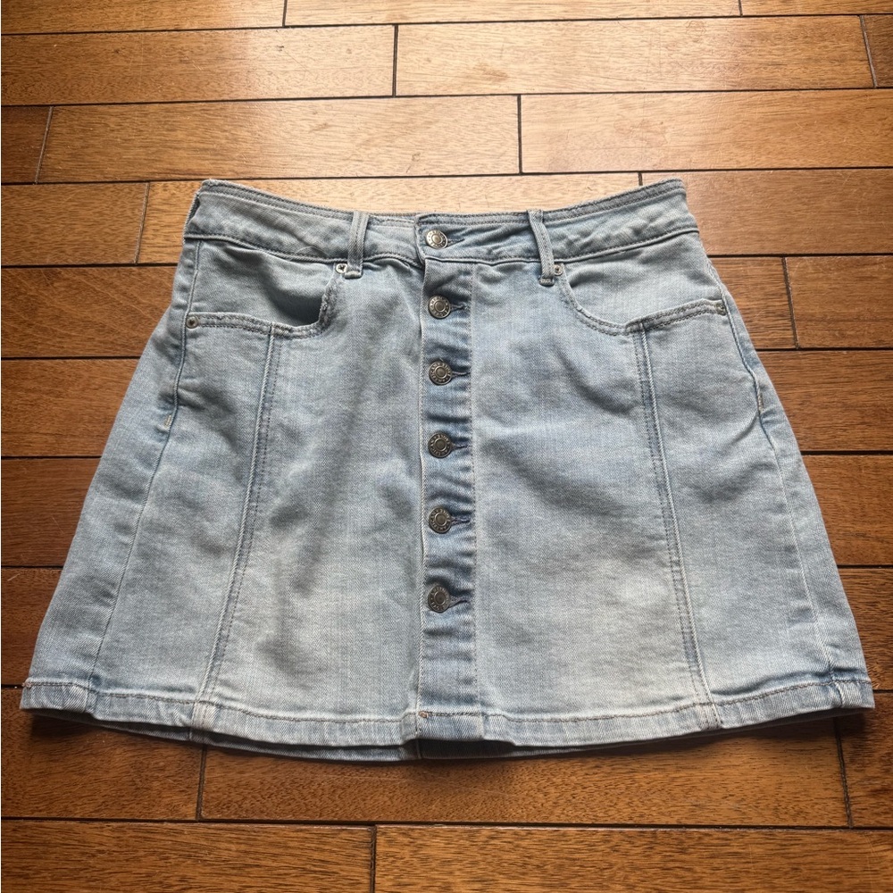 (BOGO) Aerie Light Blue Denim Mini Skirt